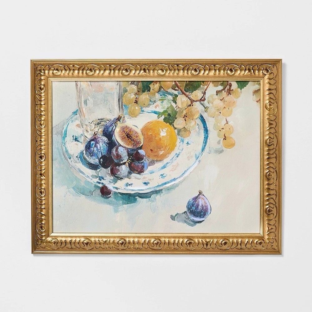 Threshold Studio McGee 18x14 Still Life Wall Art Framed Canvas Decor New